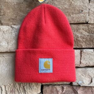 Carhartt Bittersweet Bright Orange Coral Knit Beanie NWT OS
